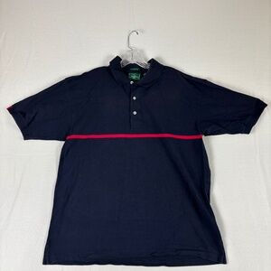 Outer banks, Dark Navy Blue, And Red Stripe Golf Polo Size XL